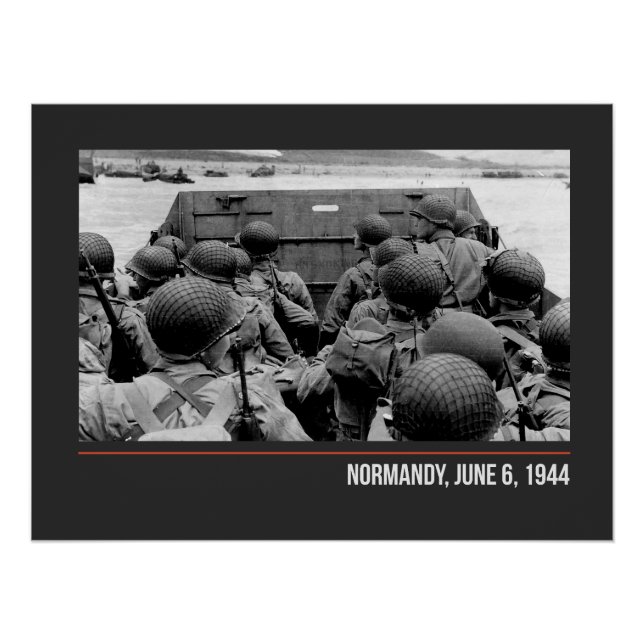 Normandy, June 6, 1944 - WW2 Poster (Front)