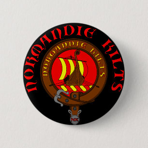 Normandy Kilts swipes in 2 Inch Round Button