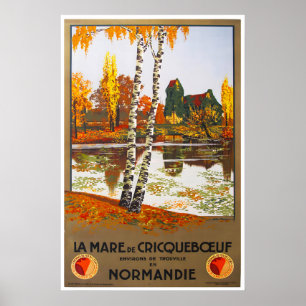 Normandy Travel Poster French Art France Print