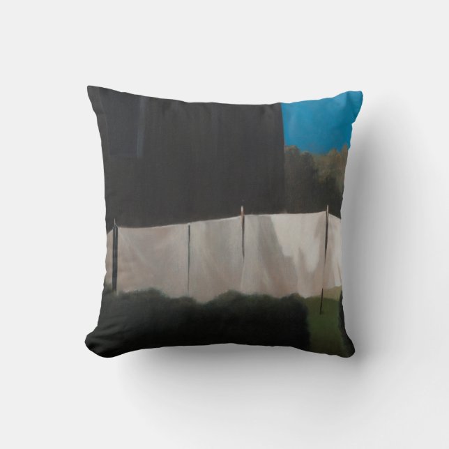 Norma's washing 2012 throw pillow (Front)