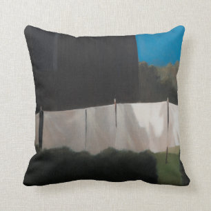 Norma's washing 2012 throw pillow