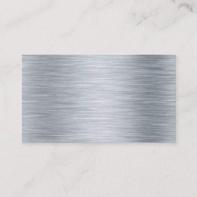 Norme 3,5" x 2,0" métal inoxydable de carte de (Devant)