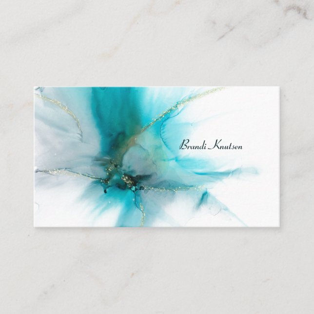 Norme Turquoise Smokey, Carte de visite de 3,5 po  (Devant)