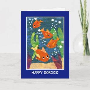 Norooz Goldfish for Persian New Year Holiday Card