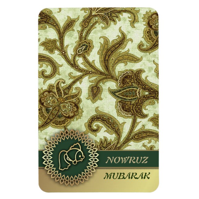 Norooz Moubarak. Magnets cadeaux du Nouvel An pers (Vertical)