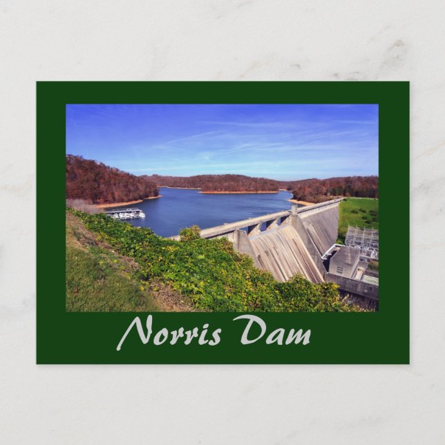 Norris Dam,Tennessee, U.S.A. Postcard (Front)
