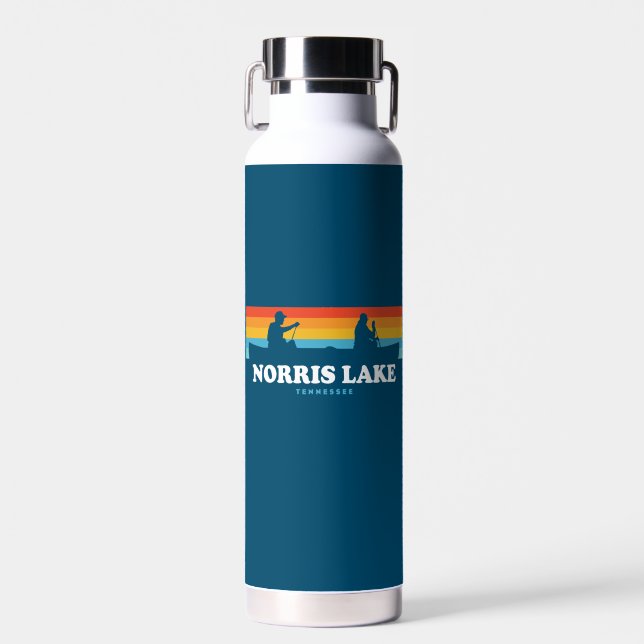 Norris Lake Tennessee Canoe Water Bottle (Front)