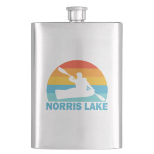 Norris Lake Tennessee Kayak Hip Flask