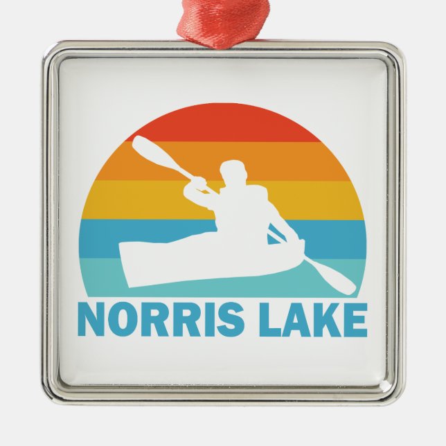 Norris Lake Tennessee Kayak Metal Ornament (Front)