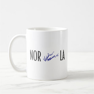 Norris Lake Tennessee Shoreline Map Typography Coffee Mug