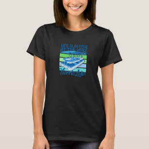 Norris Lake Tn  At The Lake Pontoon Patio Boat T-Shirt