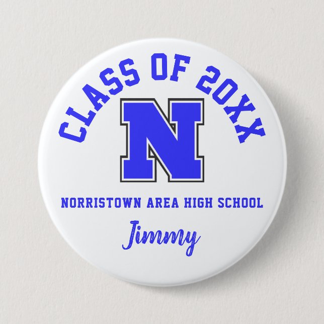 Norristown Area High School Button Logo Custom (Front)