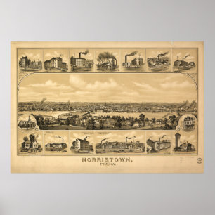 Norristown, Pennsylvania (1881) Poster