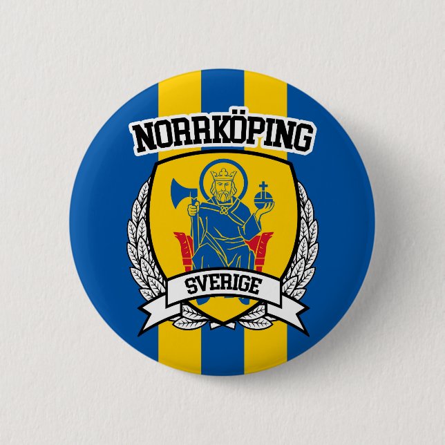 Norrköping 2 Inch Round Button (Front)