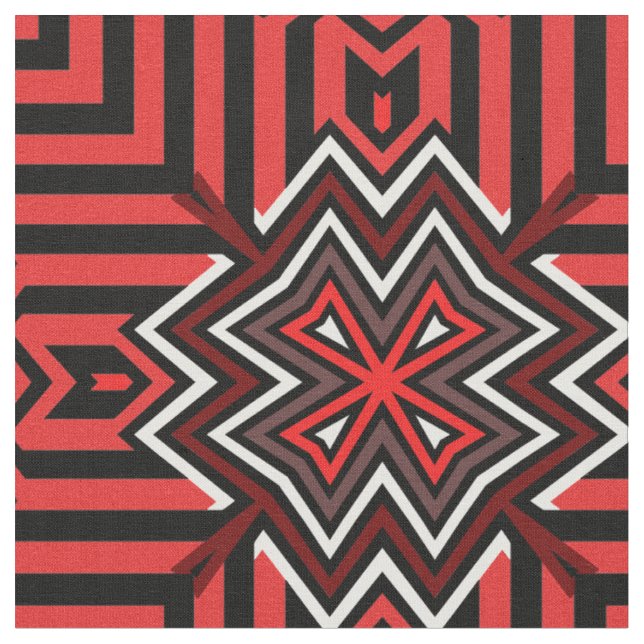 Norse Cross Red Fabric (Close Up)