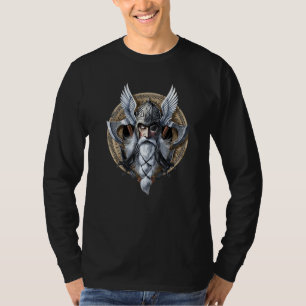 Norse God Odin Viking Warrior Nordic Mythology Rav T-Shirt