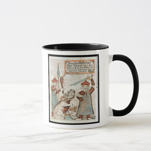 Norse god Tyr losing his hand to the bound wolf Mug (Right)