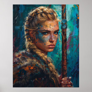 Norse Goddess Freyja Queen of Valkyries Blonde Pos Poster
