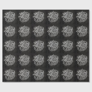 Norse Mythic Horse Knot Design Wrapping Paper