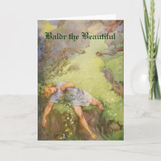 Norse Mythology - Baldr la belle carte de voeux