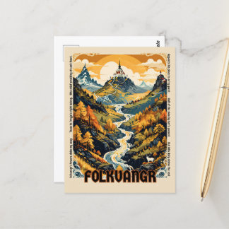 Norse Mythology Freyja's Realm Folkvangr Postcard