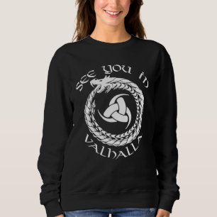 Norse Mythology Odin's Horns Gjallarhorn Valhalla  Sweatshirt