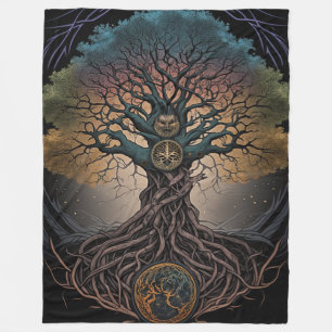 Norse Mythology Yggdrasill Tree Blanket