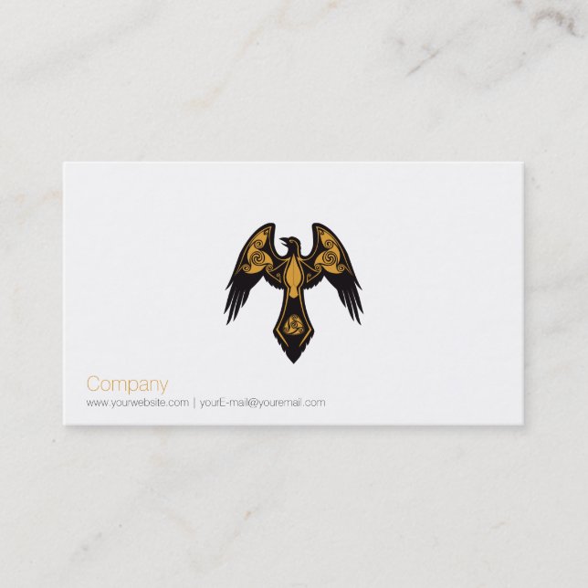 Norse Raven Carte de visite (Devant)