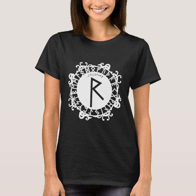 Norse Rune Journey RAIDHO Viking Rune Symbol Celti T-Shirt (Front)