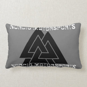 NORSE VALKNUT LOGO DESIGN -MAKE IT YOUR OWN LUMBAR PILLOW