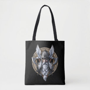 Norse Warrior God Odin Tote Bag