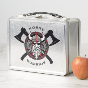 Norse Warrior Metal Lunch Box