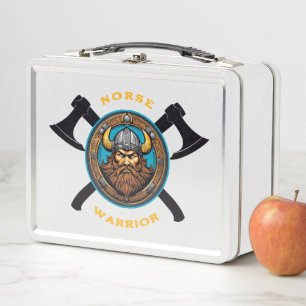 Norse Warrior Metal Lunch Box