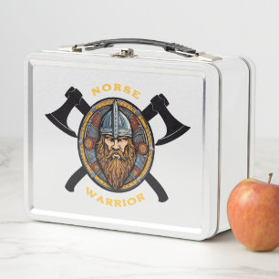 Norse Warrior Metal Lunch Box