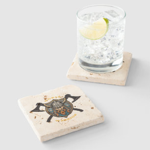 Norse Warrior Stone Coaster