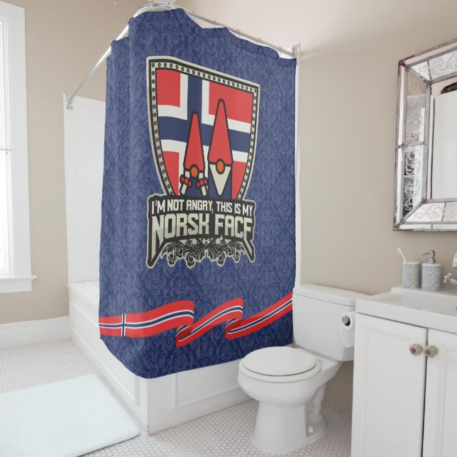 Norsk Face Blue Damask (In Situ)