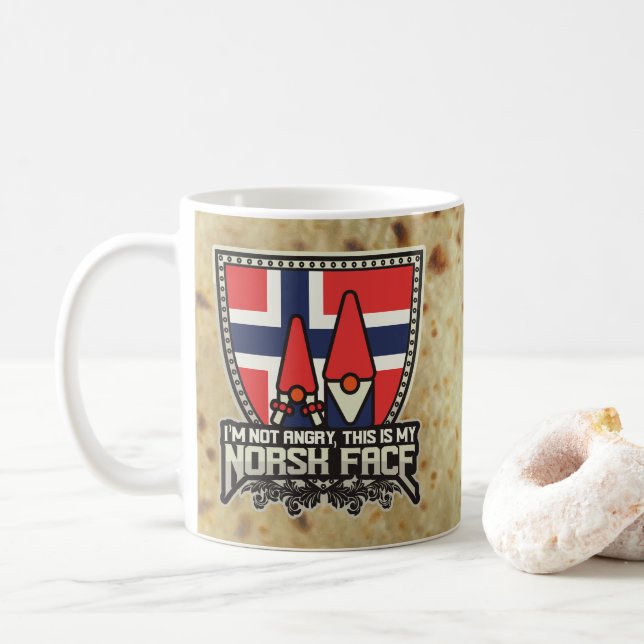 Norsk Face Coffee Mug (With Donut)