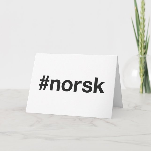 NORSK Hashtag Card (Front)