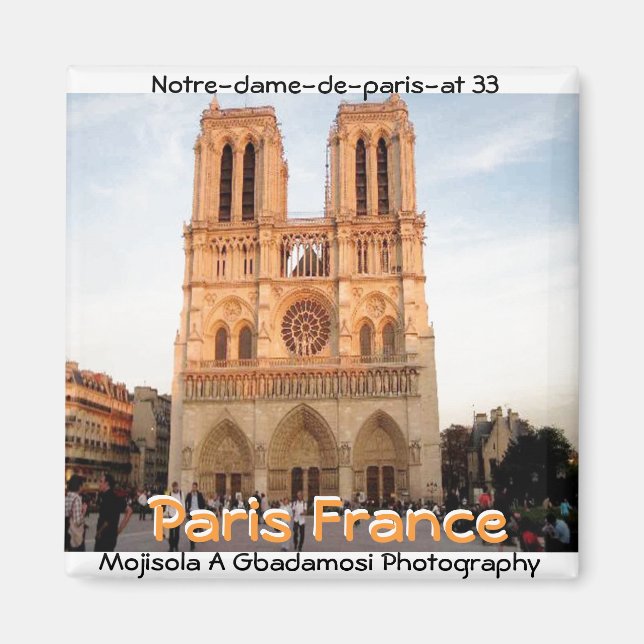 Norte-dame-de-paris-at 33 (Mojisola A Gbadamosi) Magnet (Front)