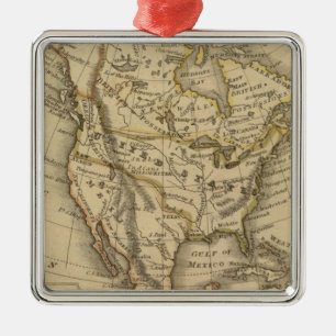 North America 10 Metal Ornament