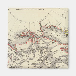North America 13 Magnet
