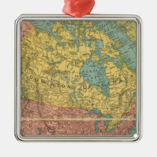 North America 16 Metal Ornament