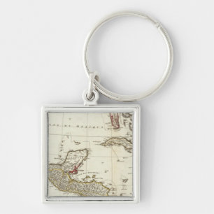 North America 1763 Boundaries Keychain