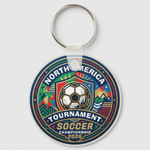 North America 2026 Soccer Tournament  Keychain