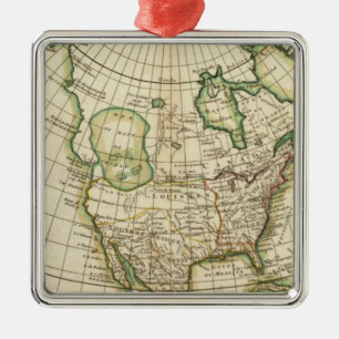 North America 21 Metal Ornament
