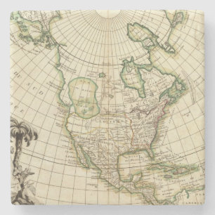 North America 21 Stone Coaster