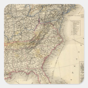 North America 26 Square Sticker