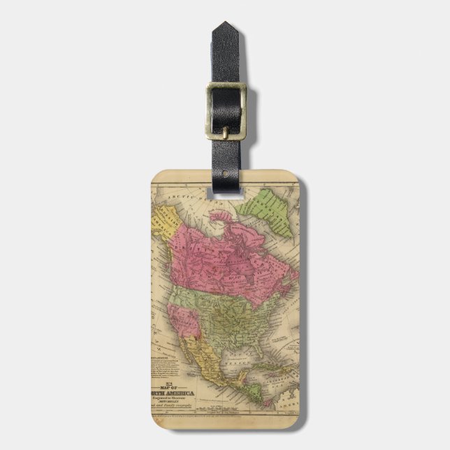 North America. 2 Luggage Tag (Front Vertical)