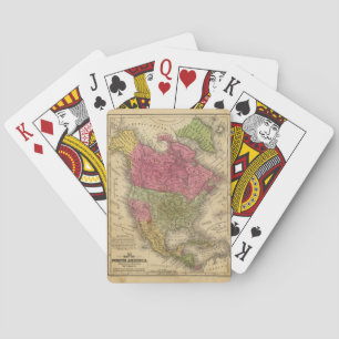 North America. 2 Playing Cards
