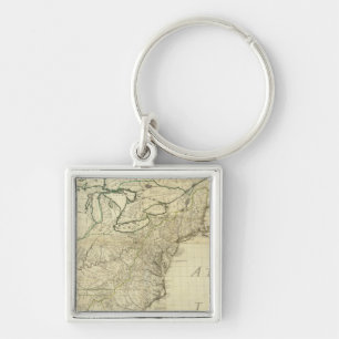 North America 3 Keychain